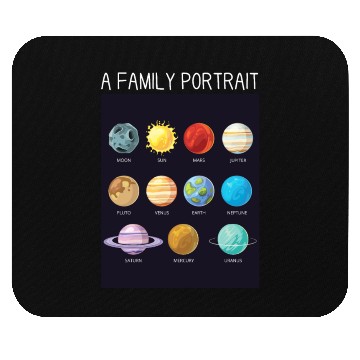 Discover Outer Space Nerd Solar System Planets Sun Moon Mouse Pads