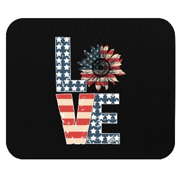 Discover Love 4th Of July Mouse Pads