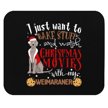 Discover Watch Christmas Movies With My Weimaraner Dog Love Mouse Pads