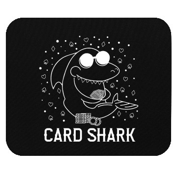 Discover Funny Card Shark Poker Player Gift Mouse Pads