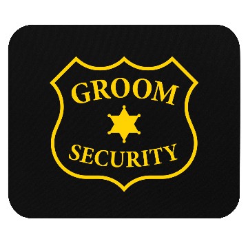 Discover Groom Security Patch (Bachelor Party / Stag Night) Mouse Pads
