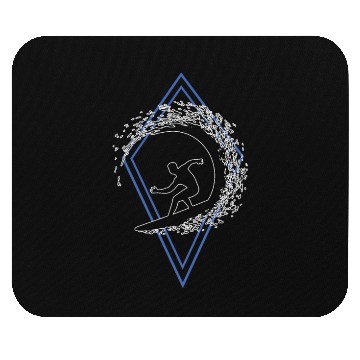 Discover Surfer in the wave Mouse Pads