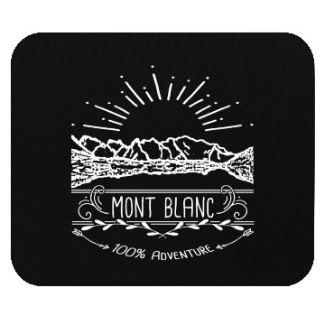 Discover Mont Blanc Mountain Alps France Mouse Pads