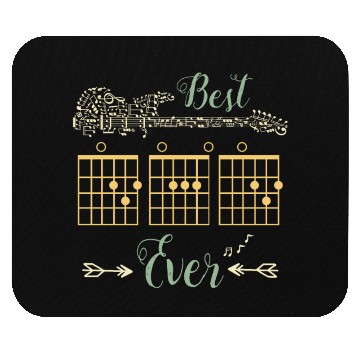 Discover Best Dad Ever Cool Guitar Chord Gifts Mouse Pads