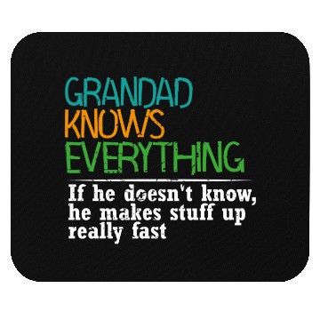 Discover GRANDAD KNOWS EVERYTHING - GIFT FOR GRANDAD - FUNN Mouse Pads