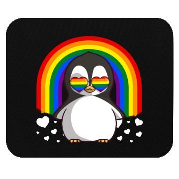 Discover Penguin Gay Pride Rainbow LGBTQ Mouse Pads
