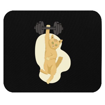 Discover Gym Lifting Cat Mouse Pads
