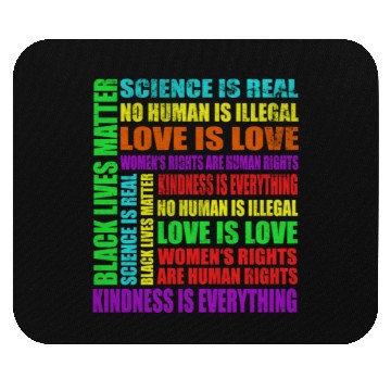 Discover Science Is Real Black Lives Matter Love Is Love Mouse Pads