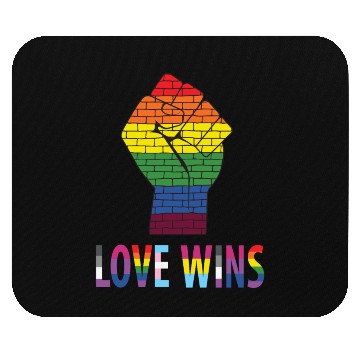 Discover Love Wins Gay Pride Mouse Pads
