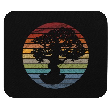 Discover Bonsai Tree Retro Mouse Pads