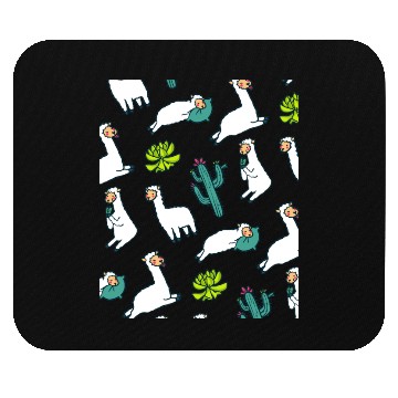 Discover Sleepy Llama Mouse Pads