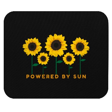 Discover Sunflower Powered By Sun Summer Gift Idea Mouse Pads