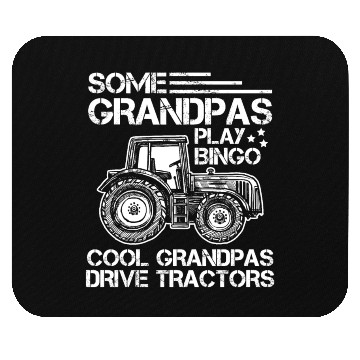 Discover Tractor Grandfather Farmer Ranch Grandparents Mouse Pads