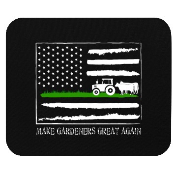 Discover Funny Farmer USA Flag Mouse Pads