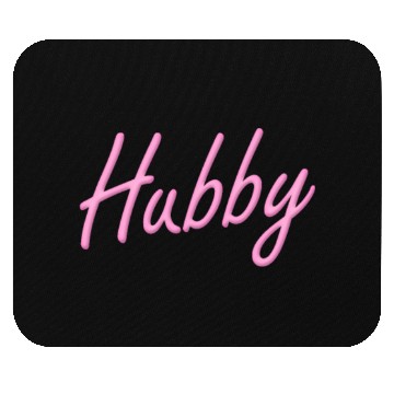 Discover Hubby Neon - Pink Mouse Pads