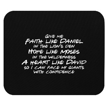 Discover Face Your Giants with Confidence Mouse Pads
