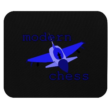 Discover modern chess in royal blue Mouse Pads