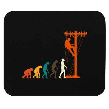 Discover Unique Evolution Of Lineman Electrician Mouse Pads