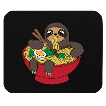 Discover Sloth Ramen Noodles For Animal Lovers Mouse Pads For