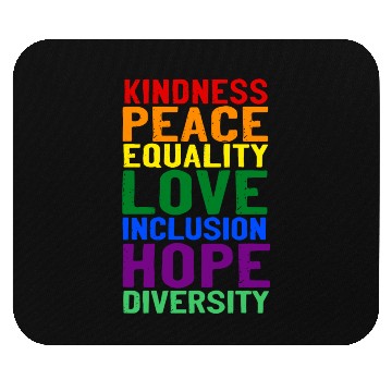 Discover Kindness peace equality love inclusion hope divers Mouse Pads