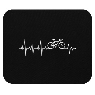 Discover Heart Beat Bicycle Mouse Pads
