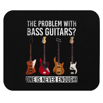 Discover Bass Guitar Gift Bassist Mouse Pads