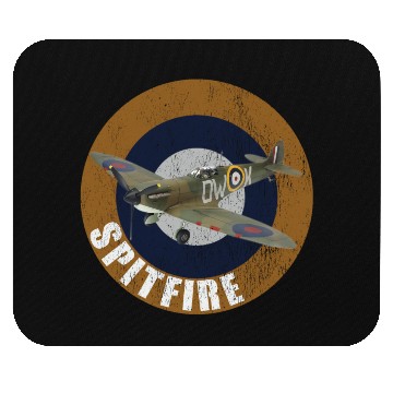 Discover Famous WW2 Planes Supermarine Spitfire Mouse Pads