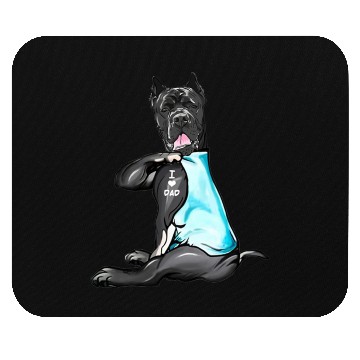 Discover Cane Corso Tattoos I Love Dad Sitting Gift Father Mouse Pads