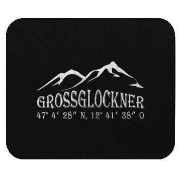 Discover Grossglockner GPS coordinates mountain hiking Mouse Pads