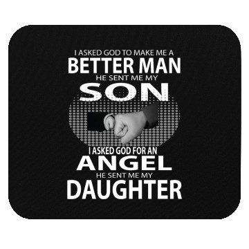 Discover Better Man Son Daughter Mouse Pads