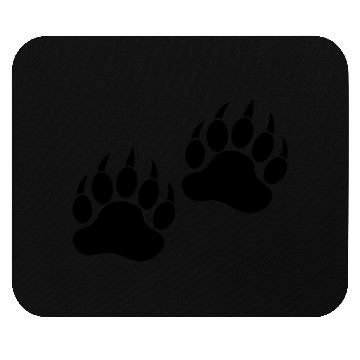 Discover Black Bear Paw Mouse Pads