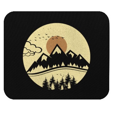 Discover Tri blend Nature Print Mouse Pads