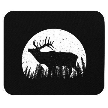 Discover Elk Antlers Forest Moon Mouse Pads