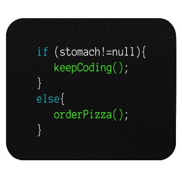 Discover Funny Code Order Pizza For Programing Mouse Pads