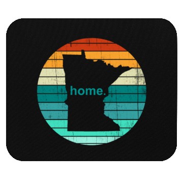 Discover Unique Vintage Retro Style Home State Minnesota - Mouse Pads