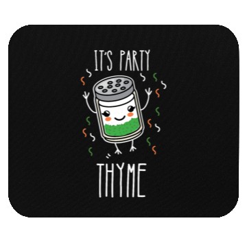 Discover It's Party Thyme Herb Pun Mouse Pads