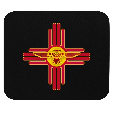 Discover New Mexico Flag Zia Symbol Floral Nature Eagle So Mouse Pads