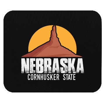 Discover Nebraska State | USA America States Chimney Rock Mouse Pads