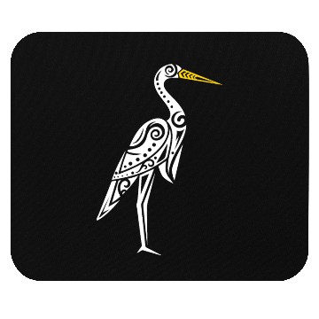 Discover Maori Kotuku White Heron Polynesian T Tattoo Mouse Pads