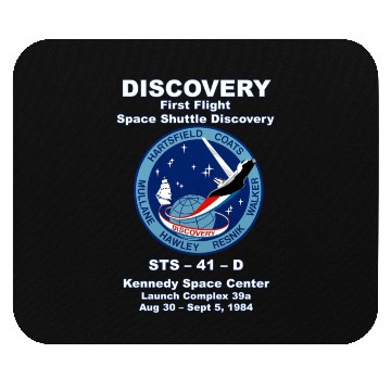 Discover NASA Space Shuttle STS-41-D Vintage Crew Mouse Pads