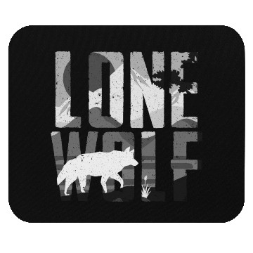 Discover Lone Wolf Gift Mouse Pads