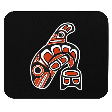 Discover Orca Whale Indian Totem Tribal Haida Style Art Mouse Pads