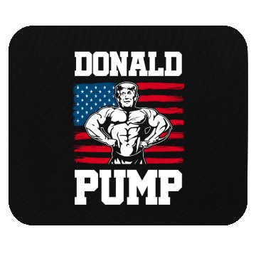 Discover Donald Pump Trump Workout Patriotic Fitness Gym Fu Mouse Pads