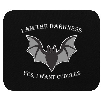 Discover I Am The Darkness Cute Bat Halloween Mouse Pads