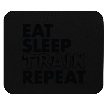 Discover eat sleep train repeat Mouse Pads