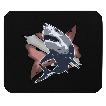 Discover Scuba Diving Shark Gift holiday retro Mouse Pads