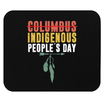 Discover Vintage Indigenous People's Day Not Columbus Day Mouse Pads