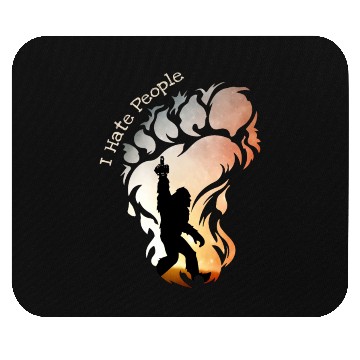 Discover I Hate People Bigfoot Funny Camping Mouse Pads