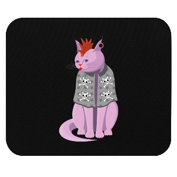 Discover Punk Rock Cat Mouse Pads