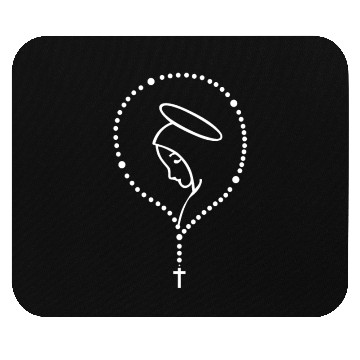 Discover Holy Rosary Virgin Mary Christian Catholic Prayer Mouse Pads